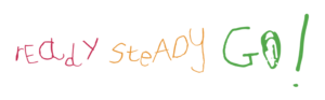 A screen grab from an Early years report by Theirworld, the screen shot reads "ready steady go" in childish handwriting